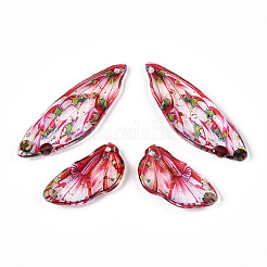 Pendentifs en forme d'ailes de papillon en résine époxy&nbsp;FIND-N005-65D