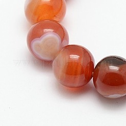 天然縞瑪瑙/バンド型メノウストレッチブレスレット  内径：2-1/8インチ（5.3cm）  ビーズ：8mm&nbsp;BJEW-G428-8mm-06