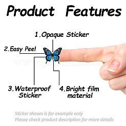 Самоклеящиеся бумажные декоративные наклейки DIY-WH0562-051