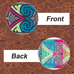 7 м плоских полиэфирных лент для вышивки&nbsp;OCOR-WH0003-011B