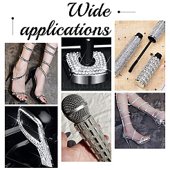 4 рулон 4-х видов стеклянных самоклеящихся страз DIY-PH0013-85