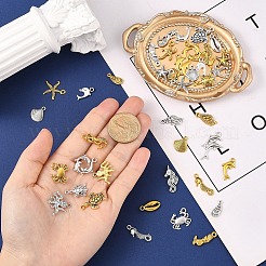 2 сумка 2-х цветных подвесок из сплава в тибетском стиле&nbsp;FIND-YW0007-75