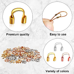 3 цвет 90шт латунная проволочная защита KK-BC0002-42-NF