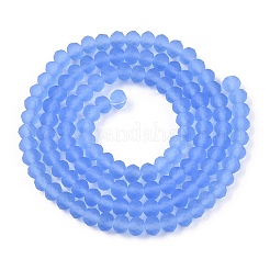 Chapelets de perles en verre transparente  &nbsp;LS-EGLA-A044-T3mm-MD14