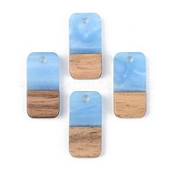Pendentifs en résine opaque et bois de noyer&nbsp;RESI-S389-044A-C