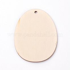 Gros pendentifs en bois non teint&nbsp;X-WOOD-G003-04
