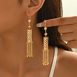 Латунные серьги обруча&nbsp;WU6285-2