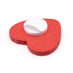 Cabochons de bois de coeur&nbsp;WOOD-WH0028-01