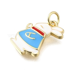 Латунь эмаль подвески&nbsp;KK-S523-18G-B