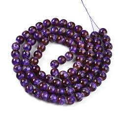 Выпечка окрашенные стеклянные бусины пряди DGLA-N008-10mm-03