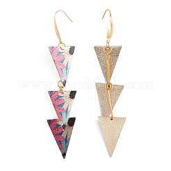 Pendientes colgantes de hierro estampados&nbsp;EJEW-JE03246