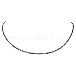 Ожерелья из витой цепи из нержавеющей стали 304 толщиной 2.5 мм для женщин и мужчин&nbsp;NJEW-JN05819-02