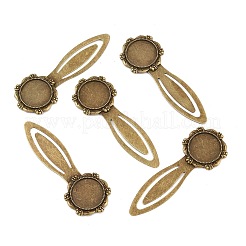 Eisen Lesezeichen Cabochon Fassung&nbsp;PALLOY-S033-09AB-NR