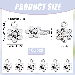 100шт подвески из сплава в тибетском стиле&nbsp;FIND-SC0010-75B