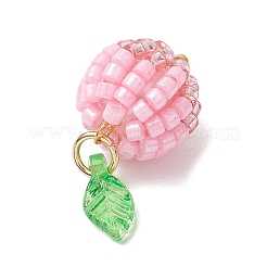 Подвески из стеклянных бусин в виде ягод и фруктов PALLOY-MZ00729-02