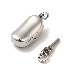 変色しない304ステンレススチールボックス留め具  ステンレス鋼色  8x17.5x6.5mm  穴：2.5mm&nbsp;STAS-C100-01A-P