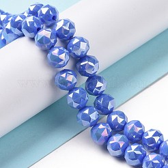 Гальванические непрозрачные стеклянные бусины&nbsp;EGLA-H101-01D