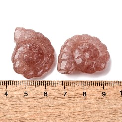 Natürliche Erdbeer-Quarz-Anhänger&nbsp;G-NH0065-01I