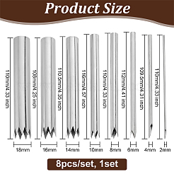 Perforatrice artigianale in acciaio inossidabile 304 per ceramica e argilla&nbsp;TOOL-WH0159-12P