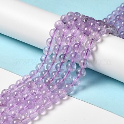 Нити бусин из натурального лавандового аметиста G-E589-01B