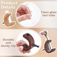 2 комплект 2-цветных стеклянных автомобильных держателей для вазы с цветами&nbsp;AJEW-OC0005-69