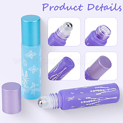 10 Stück 5 Farben Glas-Rollerballflaschen&nbsp;CON-GF0001-21