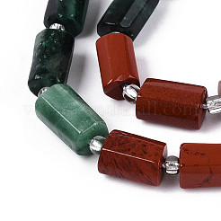 Нити бусин из натурального фуксита G-T144-15B-01