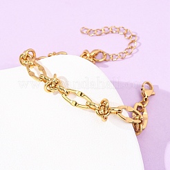 Bracelets à maillons en acier inoxydable 304&nbsp;BJEW-F536-06G