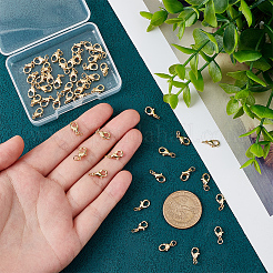 50 шт. латунные застежки-лобстеры KK-PH0005-42