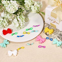 34 шт. 17 стиля бантовых фокальных бусин из пищевого экологически чистого силикона SIL-BC0001-06