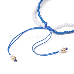 Bracelets de perles tressées en perles de verre de Pâques&nbsp;BJEW-MZ00150-02