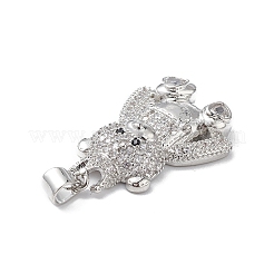 Латунные микро проложить кубического циркония подвески KK-M240-04F