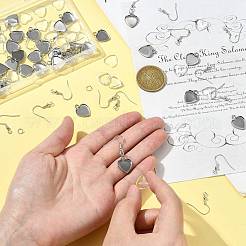 Наборы для самостоятельного изготовления сережек-сердечек DIY-FS0009-18