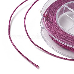 ポリエステルメタリック糸  魚糸入り  ラウンド  赤ミディアム紫  1mm&nbsp;OCOR-D301-07