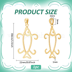 1 шт. 925 оправы для подвески из стерлингового серебра в форме кабошона&nbsp;STER-BC0003-02G