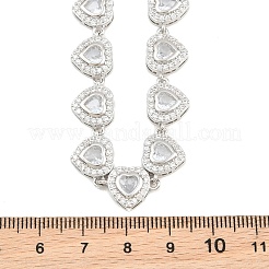 Collares de tenis con forma de corazón&nbsp;KK-CBA4547-17A-P