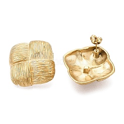 Серьги-гвоздики из нержавеющей стали 304 с ионным покрытием (IP) EJEW-G395-39G