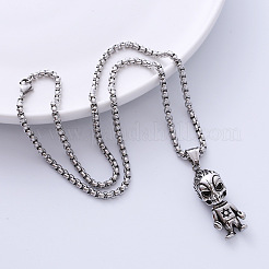 Винтажные подвески в стиле панк из нержавеющей стали 304 с изображением демона из мультфильма для пар MT6736