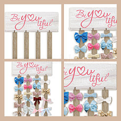 Деревянный подвесной приветственный знак&nbsp;HJEW-WH0077-001