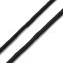 調節可能なポリエステルネックストラップ  ペン用  電話  バッジホルダー  ブラック  450x3.2mm&nbsp;OFST-WH0001-14