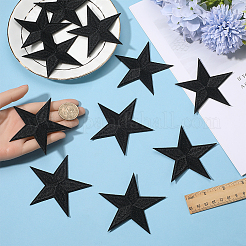 12 шт. аппликации для вышивки на ткани в форме звезды&nbsp;PATC-GF0001-33A