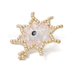 Подвески-звезды из стеклянных бусин&nbsp;PALLOY-MZ00624-01