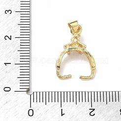 Micro ottone aprono il cestino cubico di zirconio e il pizzico&nbsp;KK-G557-43G