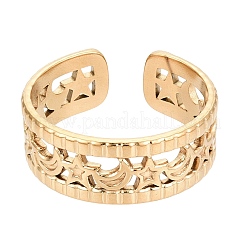 Anillos de puño abiertos de acero inoxidable 304 para mujer&nbsp;STAS-N125-26E-G