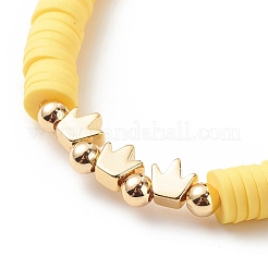 4 шт. 4 цветных браслета ручной работы из полимерной глины в виде дисков для серфинга&nbsp;BJEW-JB08802