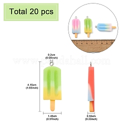 Подвески из радужной смолы&nbsp;CRES-YW0002-44