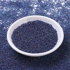 MIYUKIラウンドロカイユビーズ  日本製シードビーズ  11/0  （rr346)マット透明オリーブab  11/0  2x1.3mm  穴：0.8mm  約5500個/50g&nbsp;SEED-X0054-RR0346
