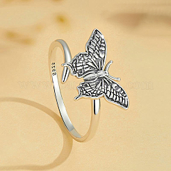 925 регулируемое открытое кольцо-манжета из стерлингового серебра KM7894