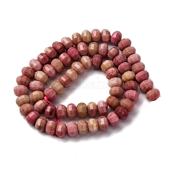 Природные родонит бисер нитей G-P587-D10-02