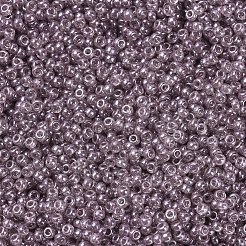 MIYUKIラウンドロカイユビーズ  日本製シードビーズ  11/0  （rr3512)透明赤面光沢  2x1.3mm  穴：0.8mm  約5500個/50g&nbsp;SEED-X0054-RR3512